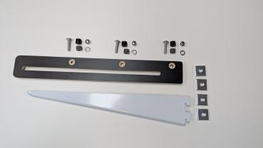 Preview: Grundträger für 2-reihige Regalschienen