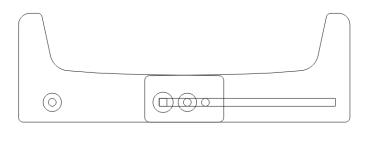 Modellhalter flach für Systemprofile