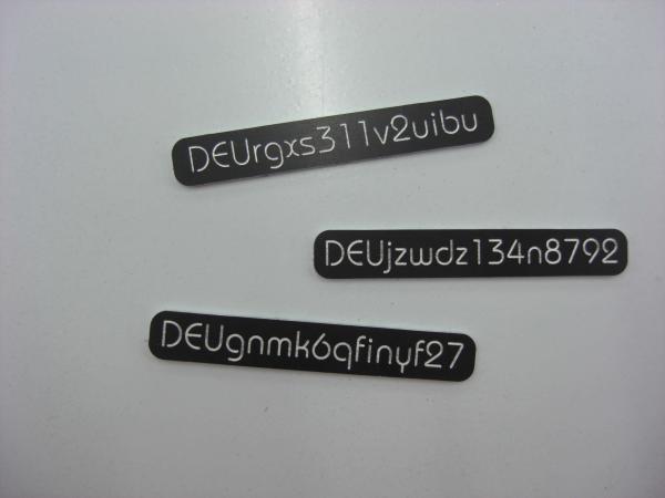 e-ID Modellkennzeichen (5 Stück)