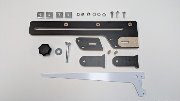 Grundträger für 1-reihige Regalschienen